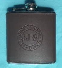 RARE JOHN JAMESON & SON LIMITED WHISKEY HIP FLASK NEVER BEEN USED