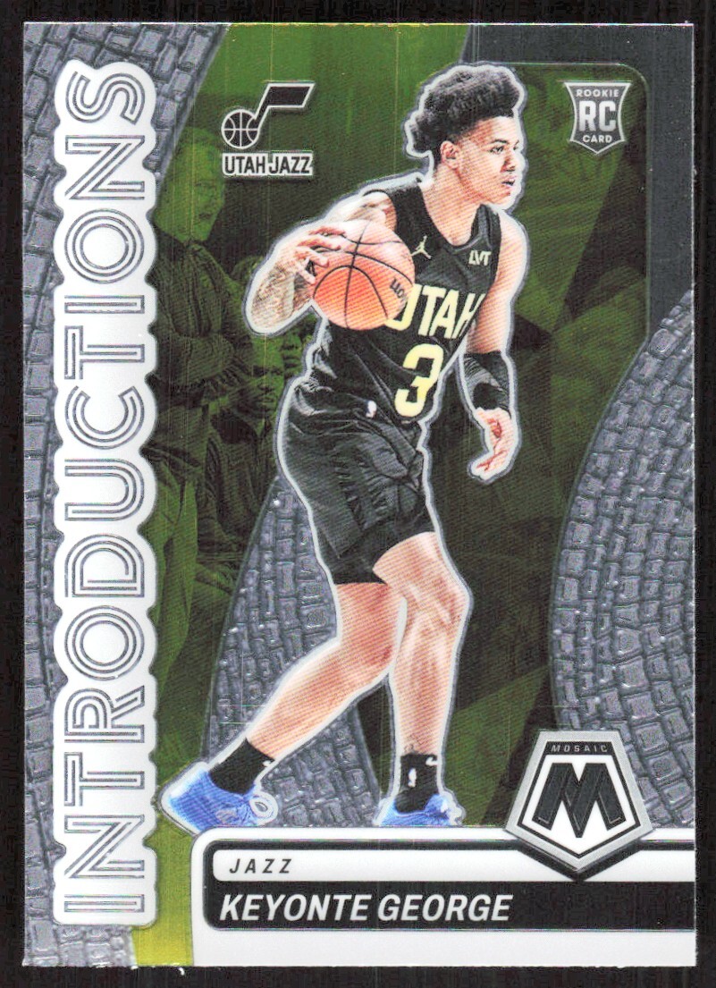 2023-24 8745D Panini Mosaic Introductions Keyonte George Rookie Utah Jazz #20