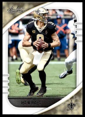 Drew Brees 2020 Panini Absolute #72 New Orleans Saints FOOTBALL