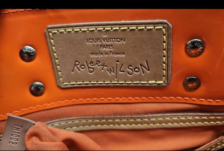 LOUIS VUITTON HANDBAG LEAD PM FLUO ROBERT WILSON M91088 VERNIS ORANGE TOTE - Image 2 of 4