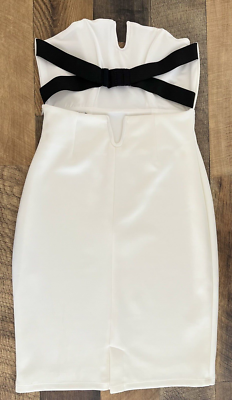 Eye catching back design NBD Revolve Size S Off White Mini Dress | eBay Eye catching back design NBD Revolve Size S Off White Mini Dress | eBay