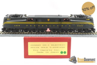 HO Brass - Key Imports PRR Pennsylvania Railroad GG1 Electric #4875 - 5 Stripe -