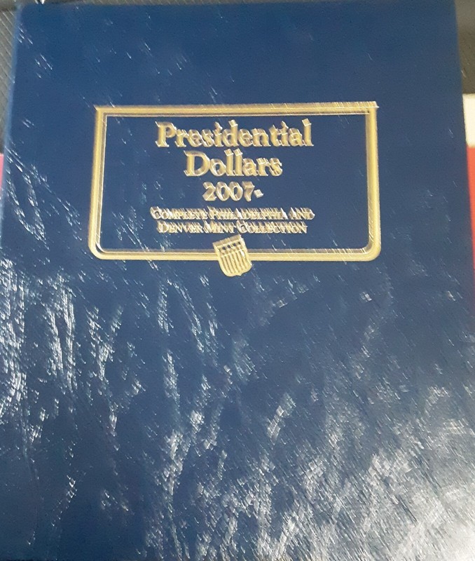 Complete set of  P&D Presidential Dollars In Whitman album +2012 P & D Sacagawea