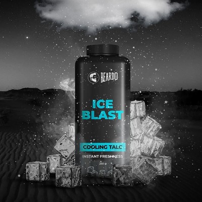 Beardo Ice Blast Cooling Talc | Menthol talcum powder for men