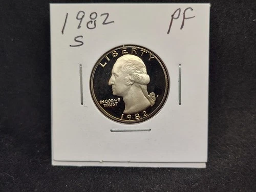 1982-S Washington Quarter Proof — photo from another recent sale