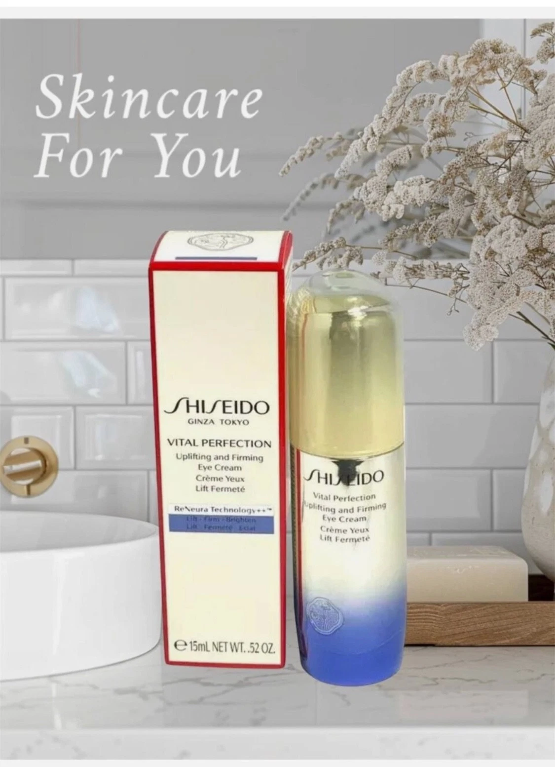 Shiseido Vital Perfection Uplifting Firming Eye Cream 15ml 0.52oz New