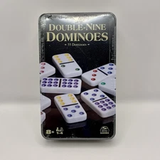 Double-Nine Dominoes Set 55 Tiles Family Game Classic Domino Set by Spin Master