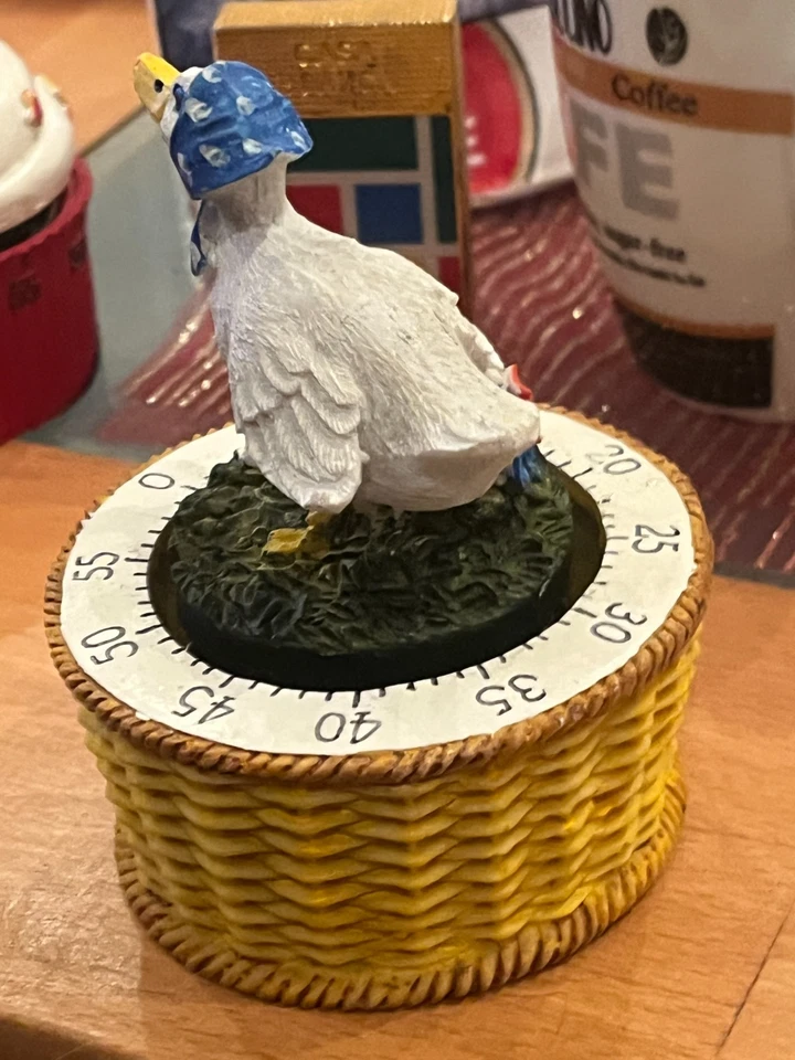 1990er Eieruhr Gans mechanisch Alarm Timer voll funktionsfähig Germany - Bild 2 von 3