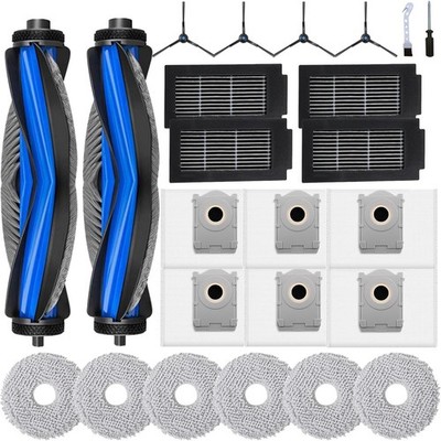 24 Pack Replacement Parts for ECOVACS DEEBOT T50 Omni T50 PRO Omni T50 PRO OMNI