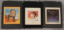 3 "Willie Nelson" 8-Track Tapes "City of New Orleans" "Stardust" "Greatest Hits"