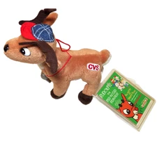 NWT RARE Rudolph Plush Comet COACH Reindeer With EMBROIDERED CVS LOGO