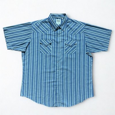 Western Pearl Snap Button-Up Shirt XXLT Rodeo Cowboy Urban Americana Rockabilly