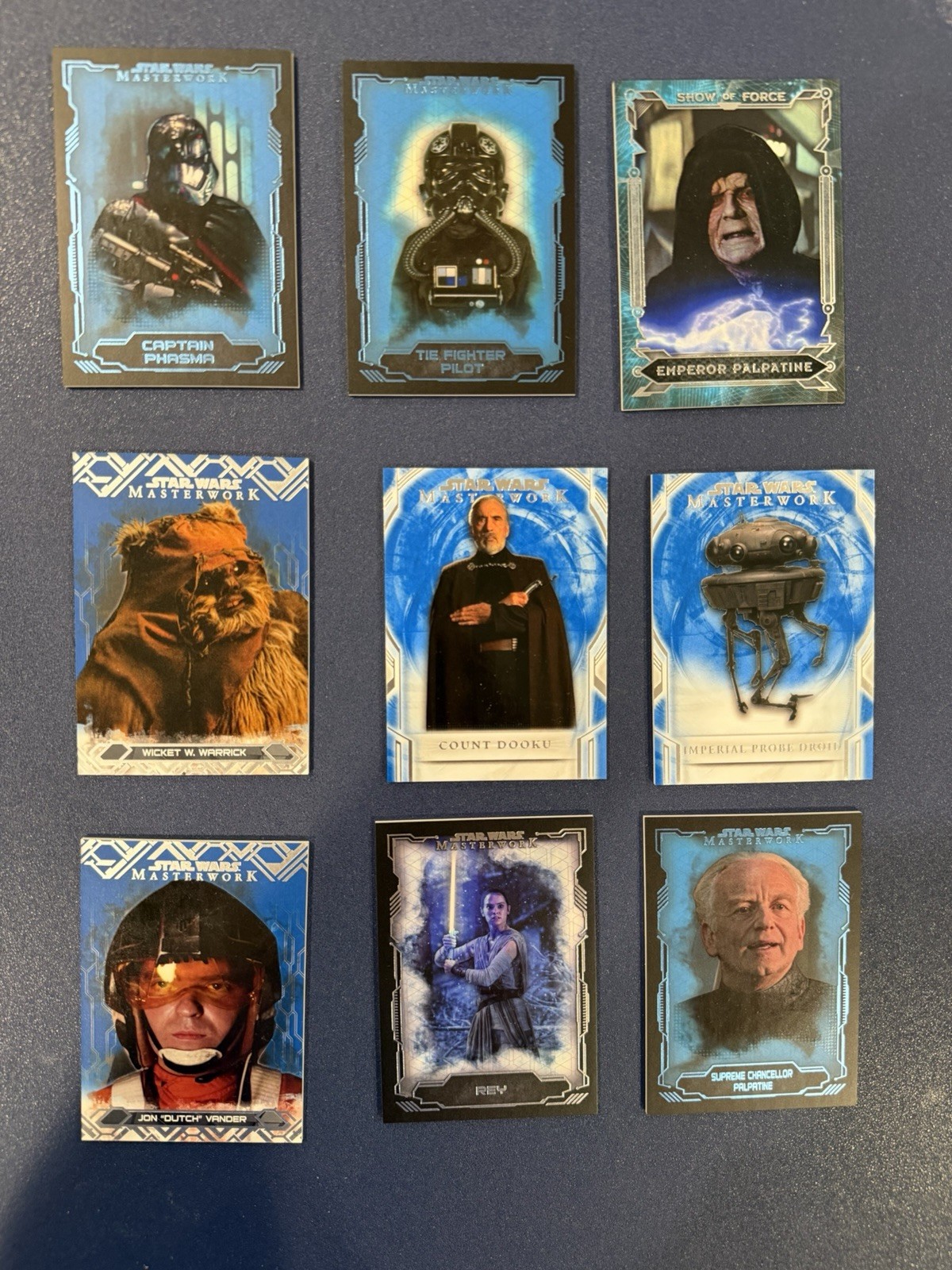 Star Wars Masterwork Huge Lot, Autos, Low Numbered, Green And Blue Parallels Wow view 13