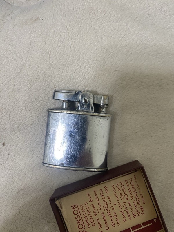 Ronson Standard Lighter No. 6087 Tortoise w/ Box & Paperwork needs wick