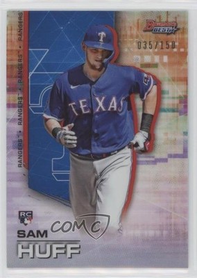 2021 Bowman's Best Blue Refractor 35/150 Sam Huff #46 Rookie RC 0i5k