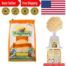 Wagner's Cracked Corn Wild Bird Food, 10-Pound Bag for Thriving Wildlife