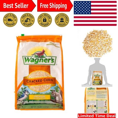 Wagner's Cracked Corn Wild Bird Food, 10-Pound Bag for Thriving Wildlife