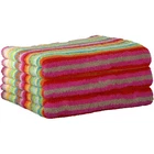 Cawö Guest Towel, 3 Pack - C Life Style Multicolor, Striped, Walk-Frottier M...