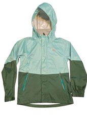 REI Co-op Rainwall Rain Jacket Kids M 10-12 Green Waterproof Coat