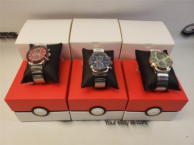 Set of (3) Seiko Pokemon LE Kanto Starter Watches Charizard