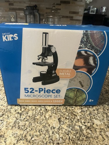 AmScope Kids Digital Microscope Set 52-Piece 1200X