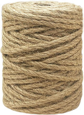 Jute Rope 5MM 1/5 Inch 106 Ft 6Ply Twisted Heavy Duty and Thick Twine Rope ...