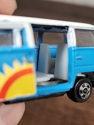Vintage Zylmex Volkswagen VW Drag Van P332 - White/Blue Bus Hong