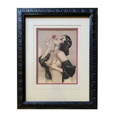 Memories of Olive Alberto Vargas 1920 Framed Offset Lithograph 