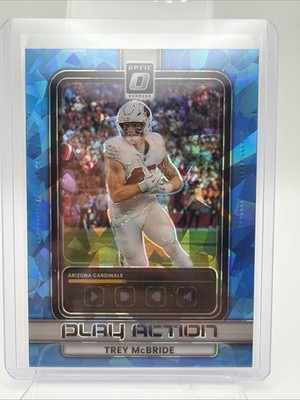 2025 Panini Donruss Optic Trey Mcbride PLAY ACTION BLUE ICE /55