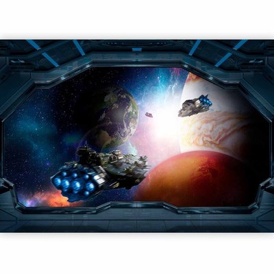 KOSMOS WELTRAUM RAUMSCHIFF Vlies Fototapete Tapete Wandtapete Wandmotiv xxl