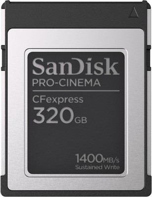 SanDisk PRO-CINEMA 320 GB CFexpress-Karte Typ B, Makellose 8K-Videoaufnahme