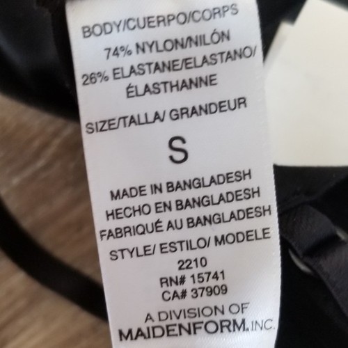 NWT Maidenform Girl Black No Show Soft Comfort Bra Size Small - Picture 5 of 5