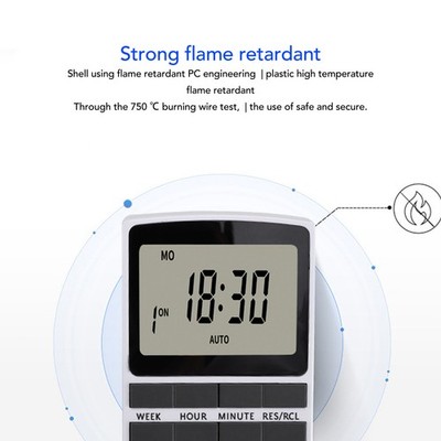 Timer Outlet Digital Intelligent Energy Saving Flame Retardant High Power Timing