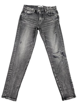MOUSSY Vintage Jeans Womens 27 Black Distressed Skinny Stretch Japan Denim Pants