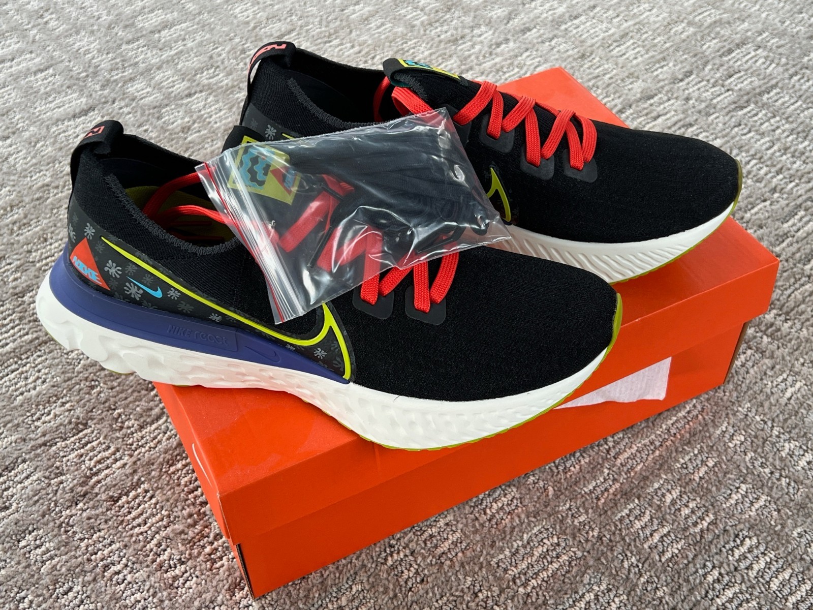Nike React Infinity Run Flyknit Men's 10 - CZ2358 001 Chaz Bundick NIB - Rare image 2