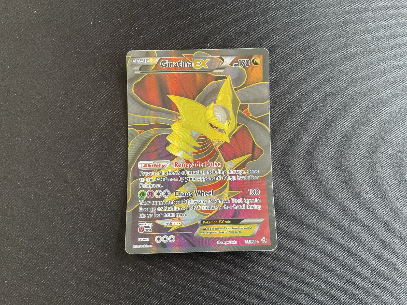 Pokemon Giratina EX 93/98 X&Y Ancient Origins Full Art Lightly Played Card