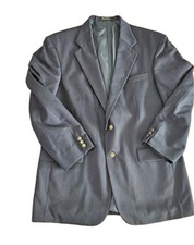 OSCAR DE LA RENTA Men  s Size 42R Blazer Sport Coat Suit Navy Blue Ivy Preppy