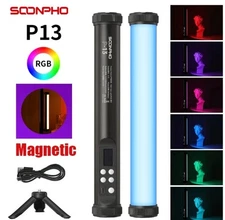 Soonpho P13 RGB LED Video Light Stick w/ Tripod Photography Lighting 2500K-8500K