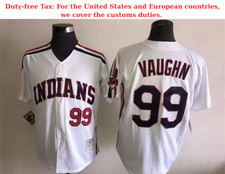 Men's Vintage Ricky #99 Vaughn White Stitched Jersey