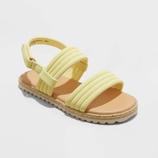 Cat  Jack Toddler Kyla Sandals Light Yellow Size 9T girl