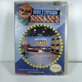 Hollywood Squares -- Nintendo NES Original Game & Rental Box w/ Instructions
