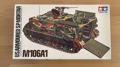 Tamiya M106A1 US Armoured SP Mortar Maßstab 1:35 Modell 113 APC Bausatz MT216.