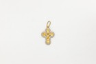 Intense Sapphire Cross Vintage mat Finish Solid 18k Gold(#25) — photo 3
