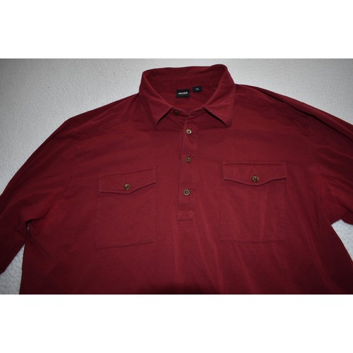 Boss Hugo Boss Golf Poloshirt Herren Größe 2XL weinrot Baumwolle Langarm - Bild 4 von 10