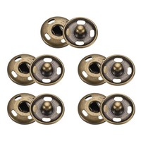 5Er Set DruckknöPfe Zum AufnäHen, 12 Mm, Metall-DruckknöPfe, Bronze