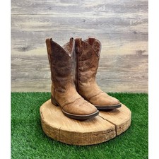Smoky Mountain Youth - Size 3.5R - Brown Square Toe Cowboy Boots 3101Y