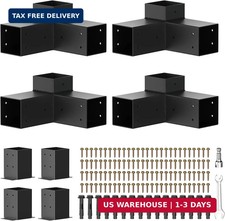 Pergola Kit, Heavy Duty 3-Way Pergola Brackets for 4"x 4" Actual 3.5" X 3.5" L