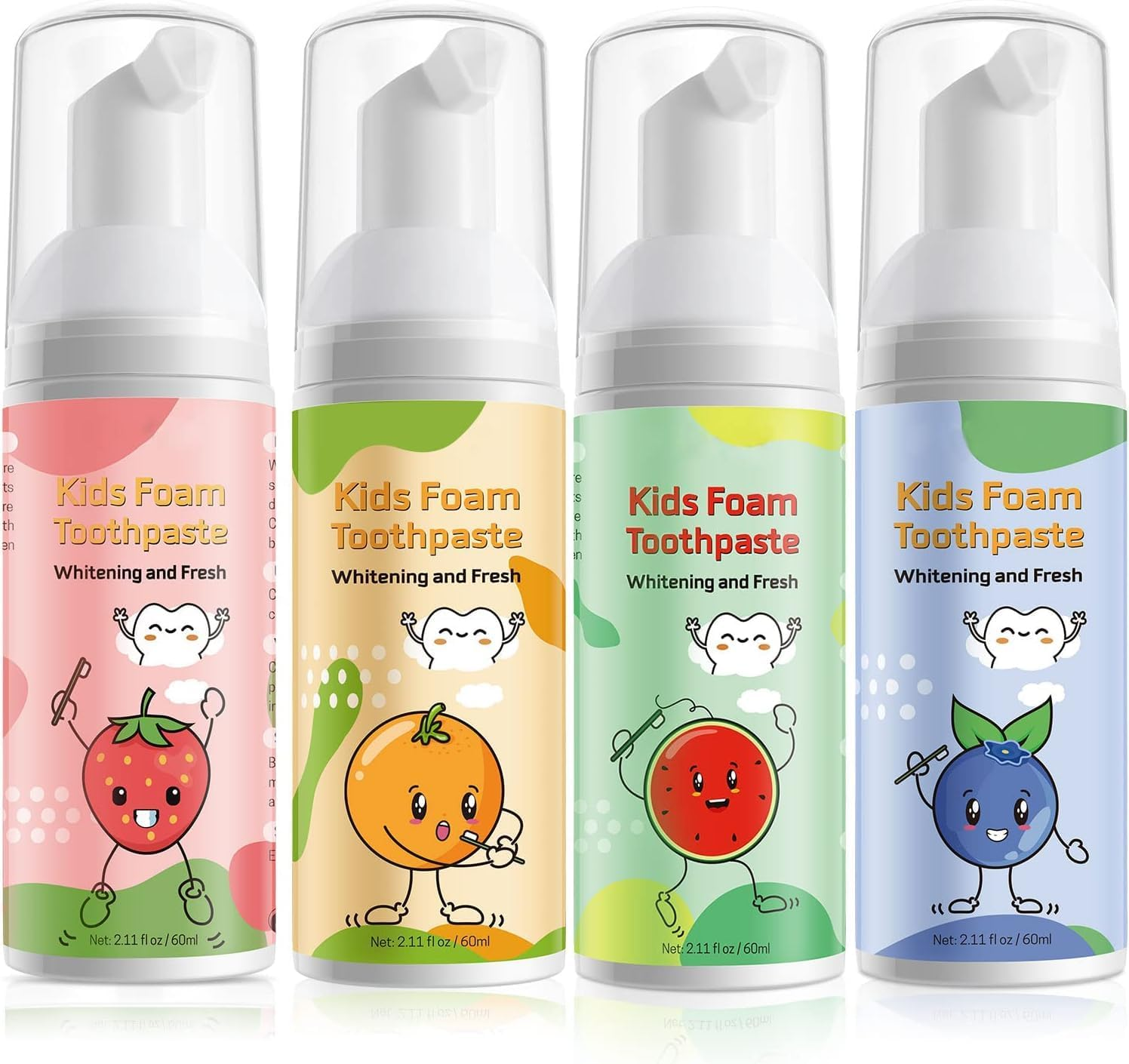 Foam Toothpaste Kids, Kids Mouthwash with Fruit Flavor - Toddler Toothpaste Age