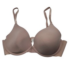 Maidenform Womens Sz 36C Classic T Shirt Bra Beige Lightly Lined