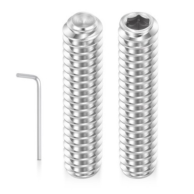 20pcs [#8-32x5/8''] 18-8 Stainless Steel Cup Point Hex Socket Set Screws